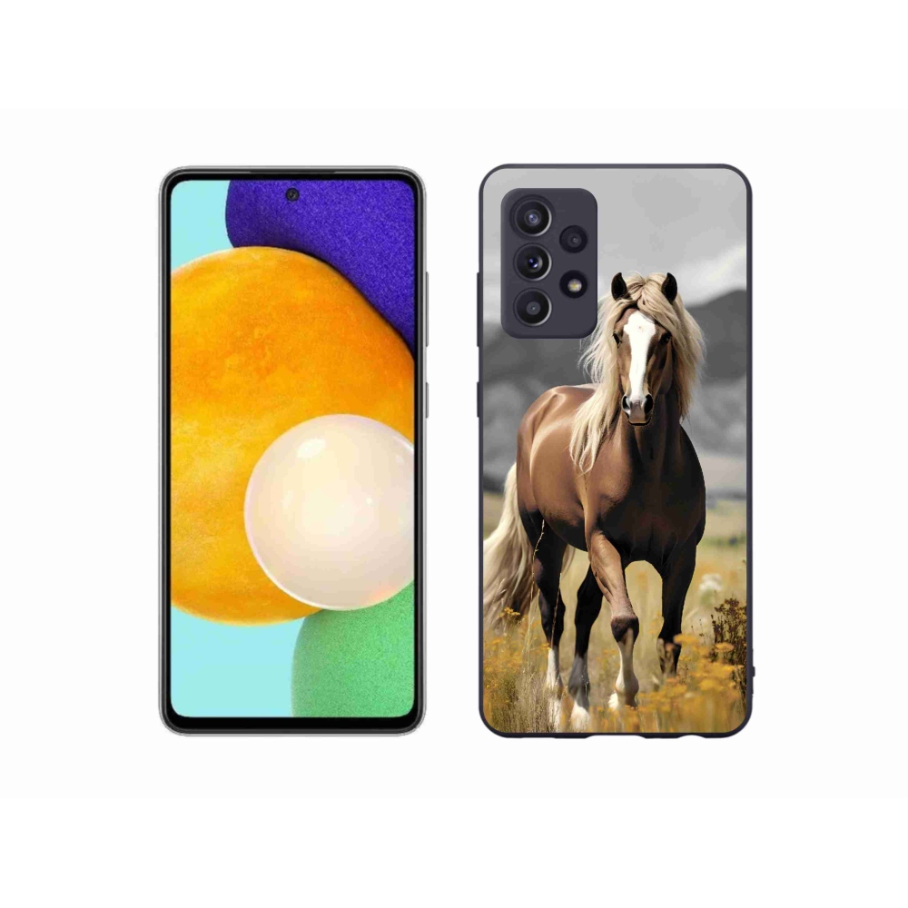 Gelový kryt mmCase na Samsung Galaxy A52/A52 5G - hnědý kůň 1