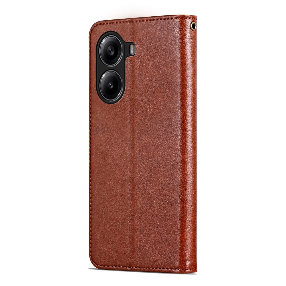 AZNS knížkové pouzdro na Xiaomi Poco X7 Pro 5G - hnědé