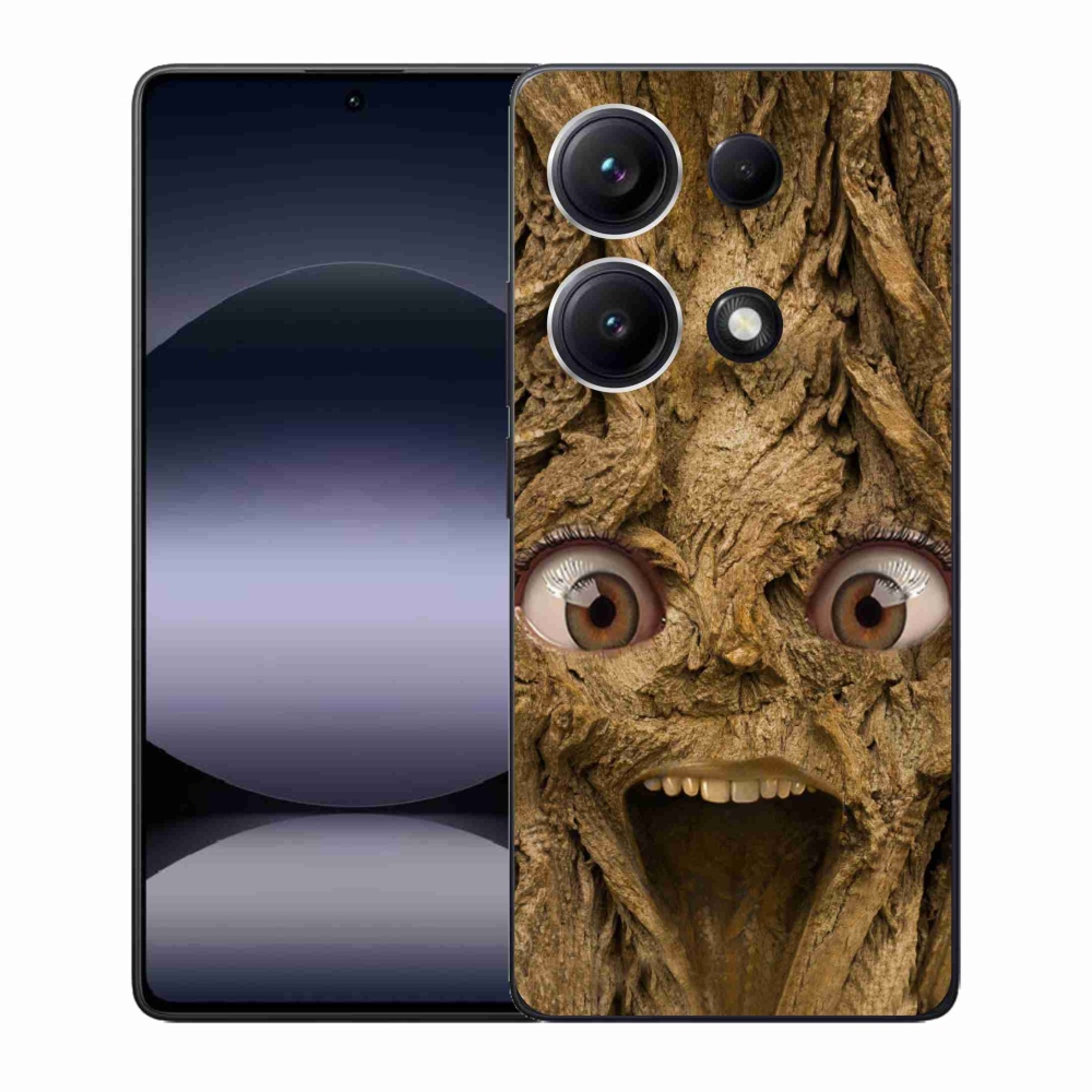Gelový kryt mmCase na Xiaomi Redmi Note 14S - veselý strom s očima