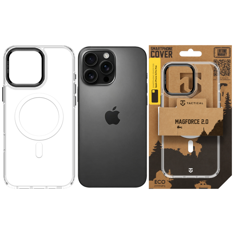 Tactical MagForce 2.0 Kryt pro Apple iPhone 16 Pro Max Black