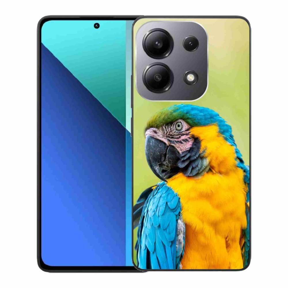 Gelový obal mmCase na Xiaomi Redmi Note 13 - papoušek ara 2