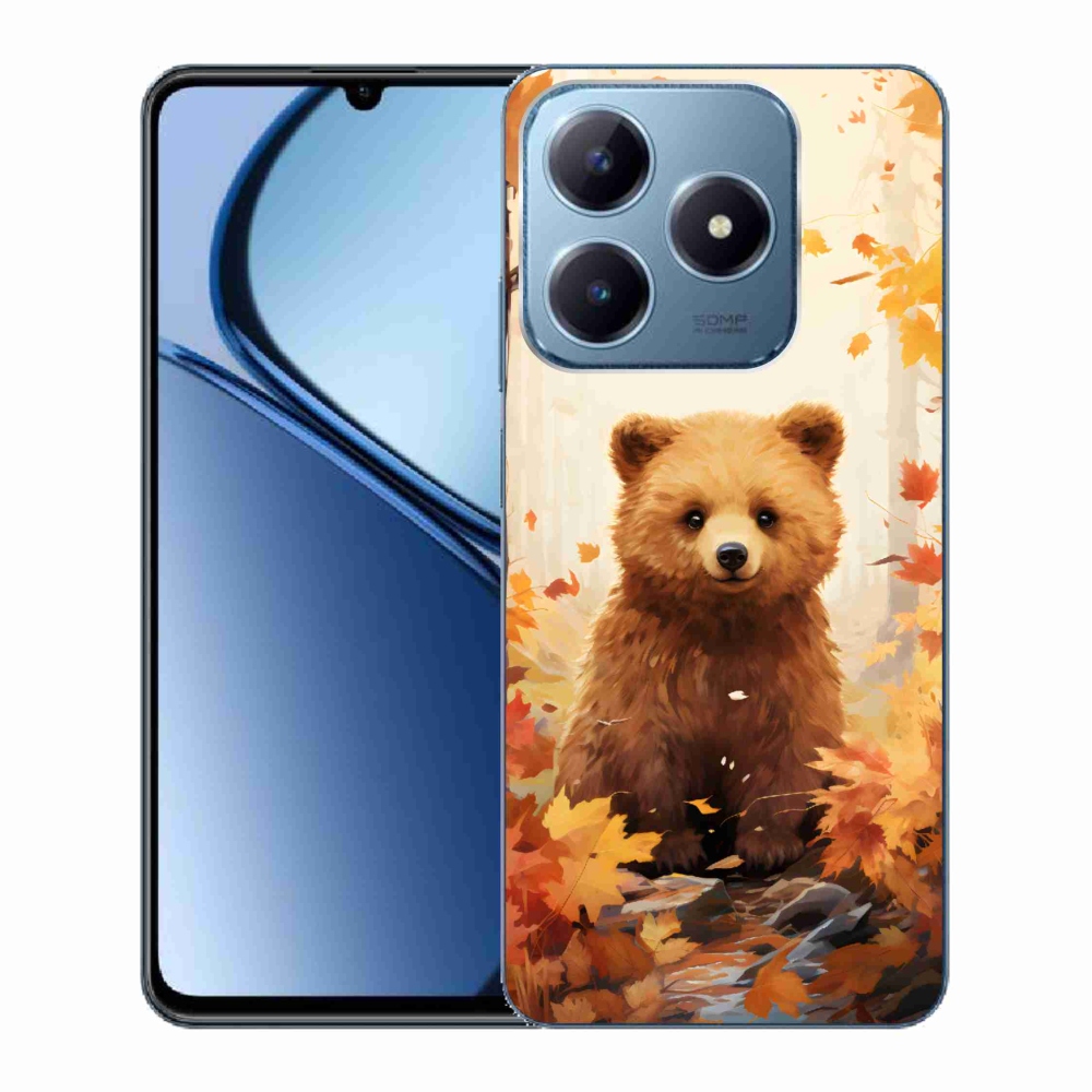 Gelový kryt mmCase na Realme C63 - medvěd v lese