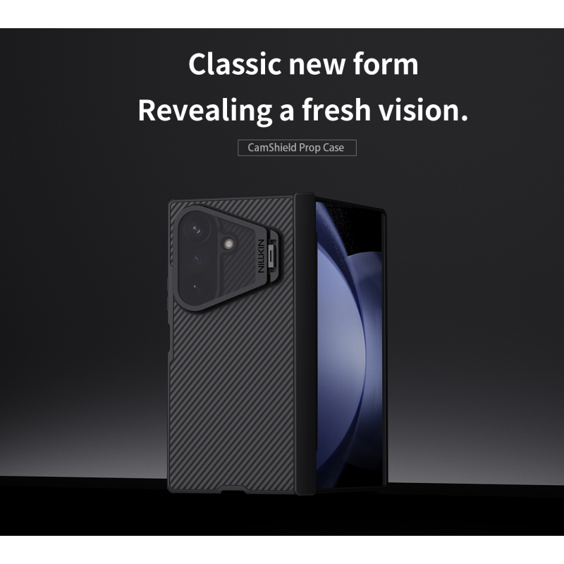 Nillkin CamShield Prop Magnetic (Transparent Lens) Zadní Kryt pro Samsung Galaxy Z Fold 8 Ultra Black