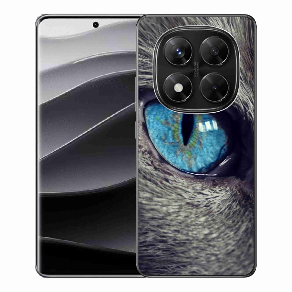 Gelový kryt mmCase na Xiaomi Redmi Note 14 Pro 5G/Poco X7 5G - modré kočičí oko