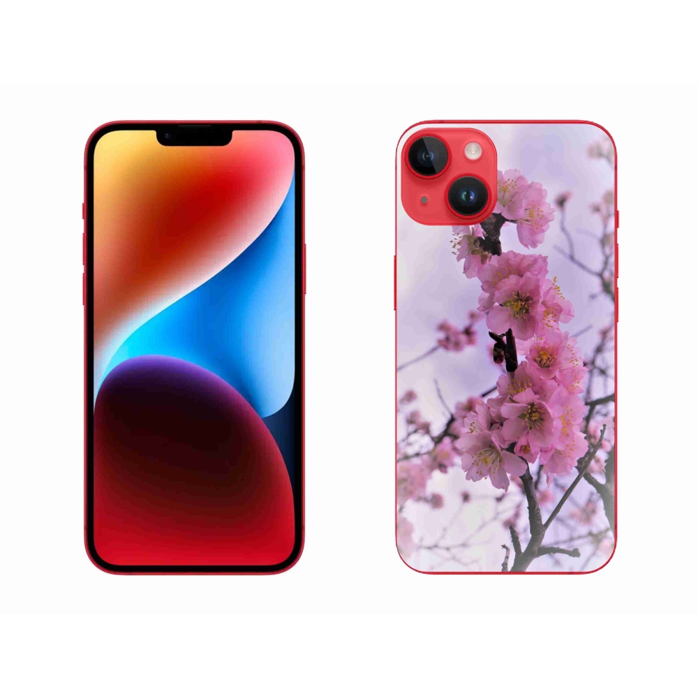 Gelový kryt mmCase na iPhone 14 Plus - květiny 7