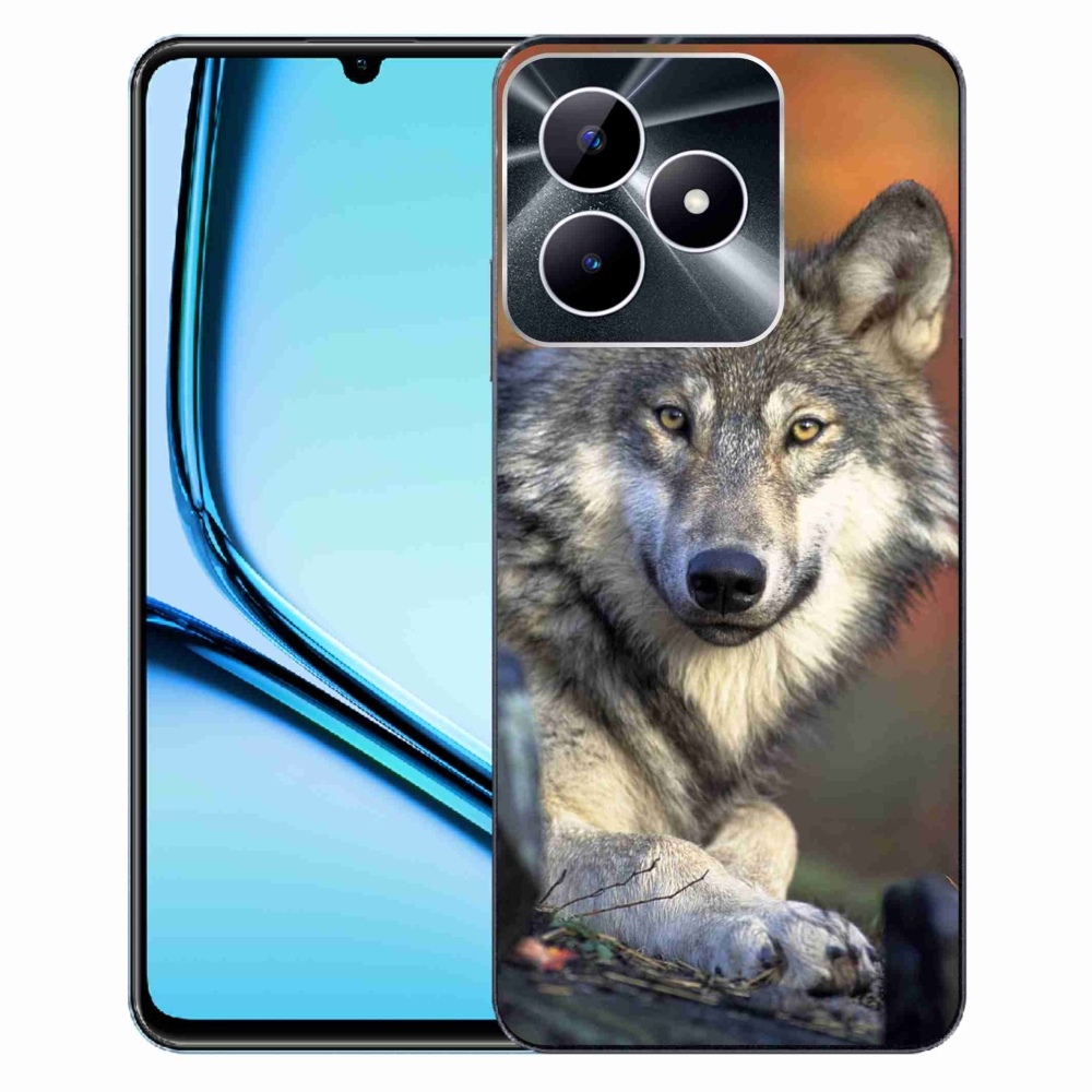 Gelový obal mmCase na Realme Note 50 - vlk