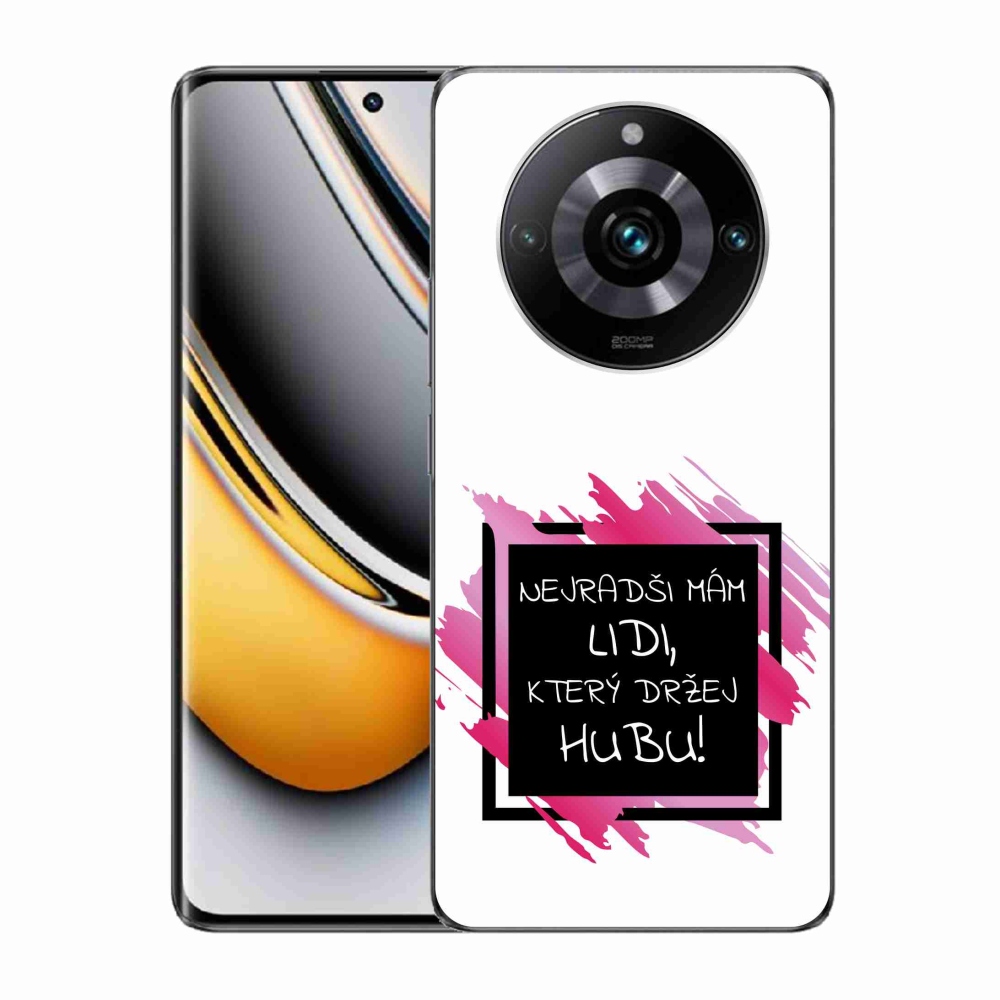 Gelový kryt mmCase na Realme 11 Pro/11 Pro+ - vtipný text 7 černobílé pozadí