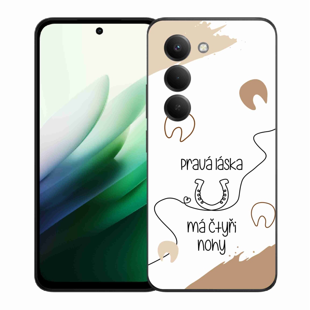 Gelový kryt mmCase na Xiaomi Redmi 15 5G - koňský motiv bílé pozadí
