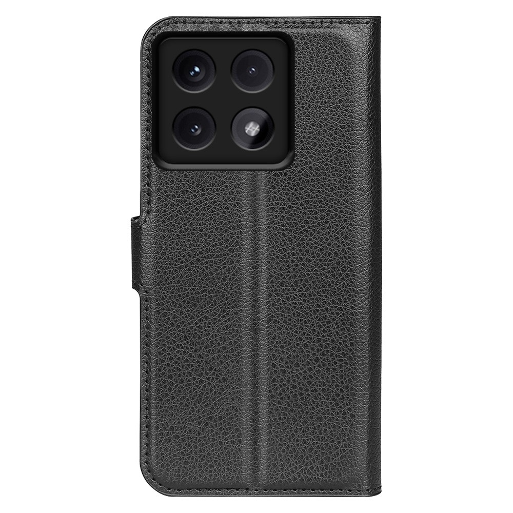 Litchi knížkové pouzdro na Xiaomi 14T Pro - černé