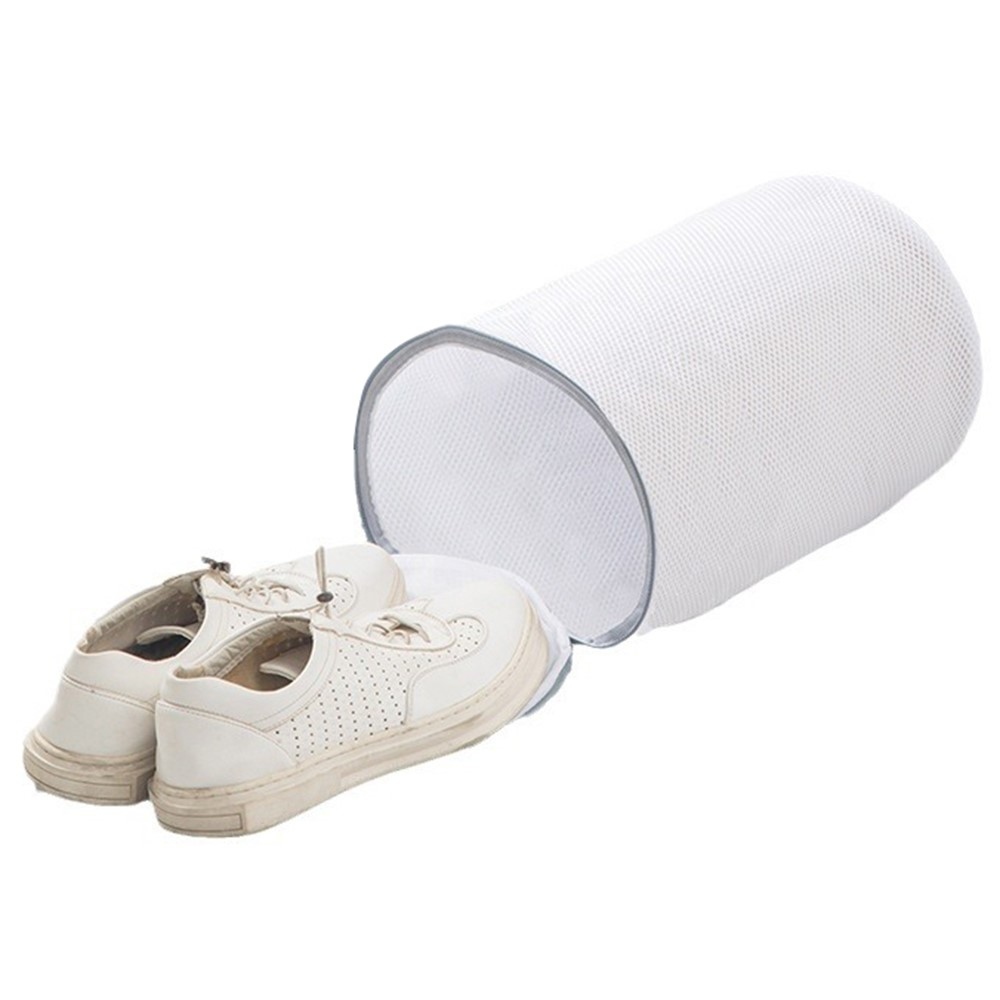 Síťovaný prací vak na obuv se zipem - velikost L