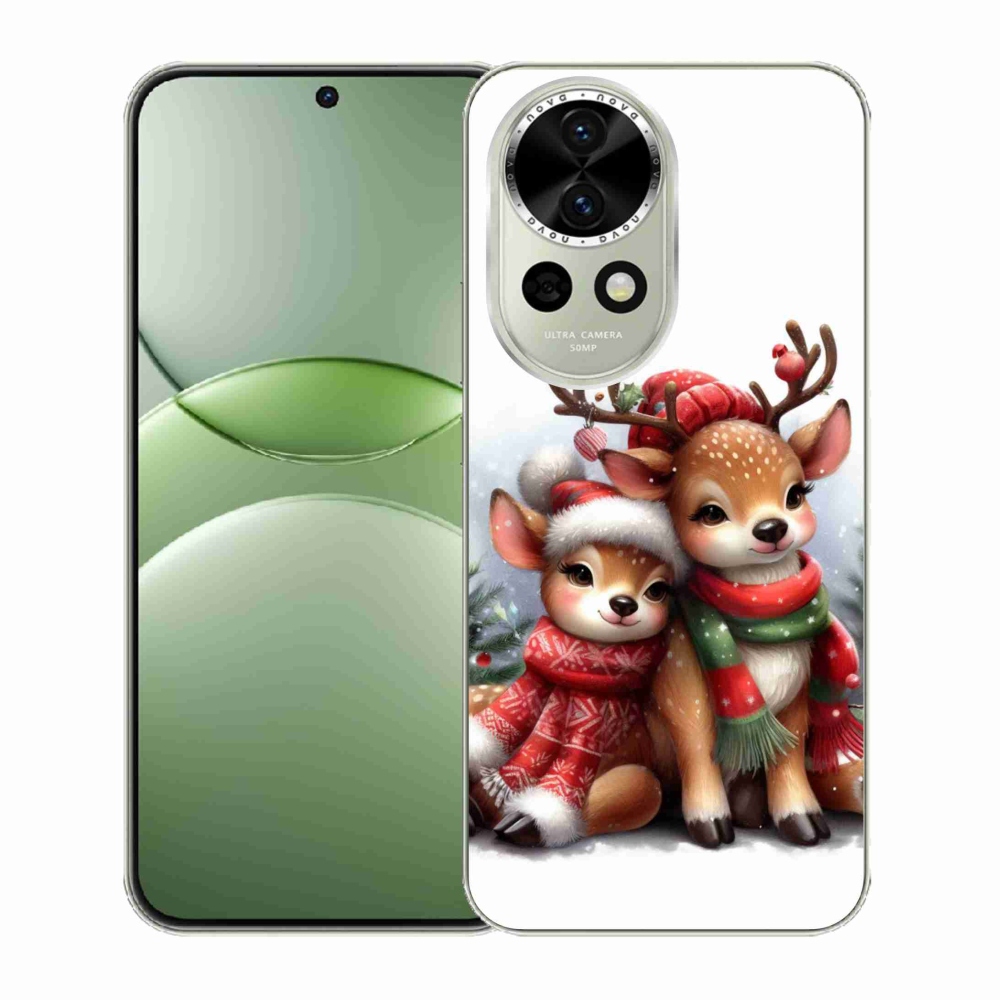 Gelový kryt mmCase na Huawei Nova 13 5G - vánoční sobi