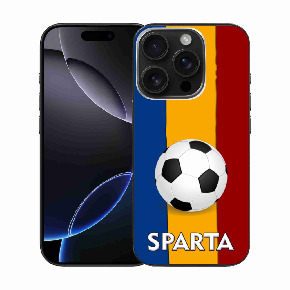 Gelový kryt mmCase na iPhone 16 Pro - fotbal 1