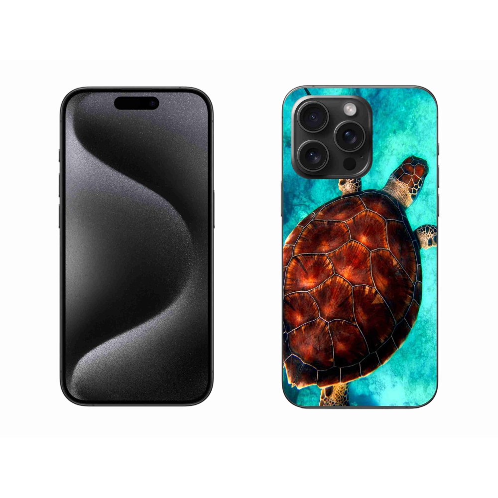 Gelový kryt mmCase na iPhone 15 Pro Max - želva