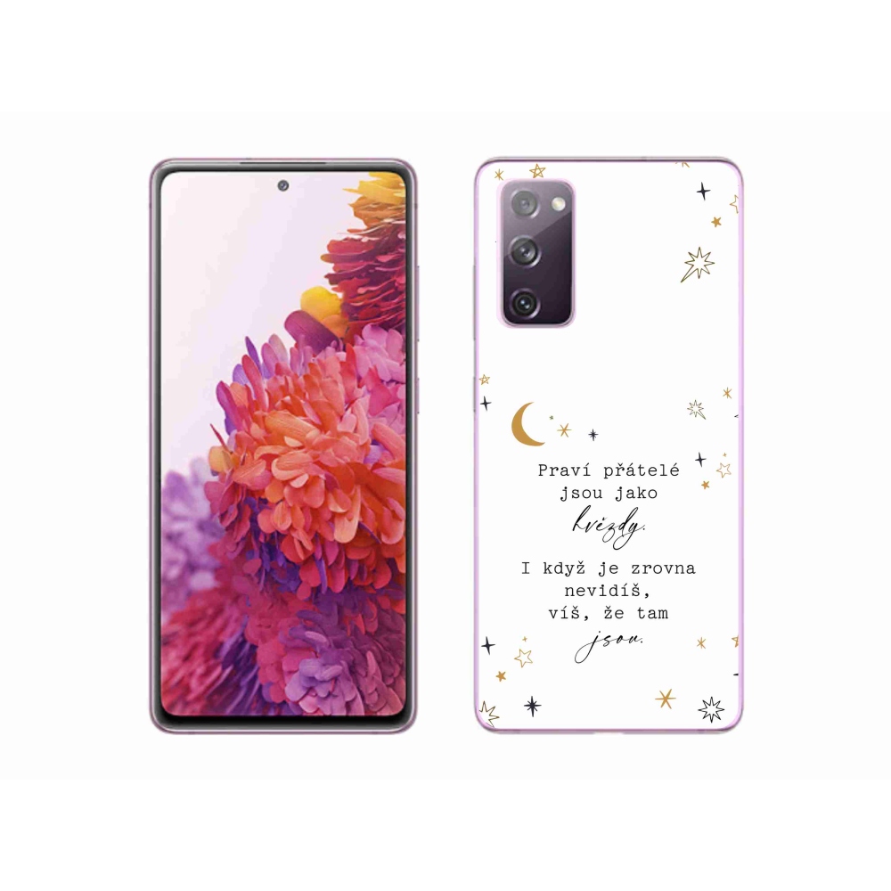 Gelový kryt mmCase na Samsung Galaxy S20 FE - citát 6 bílé pozadí