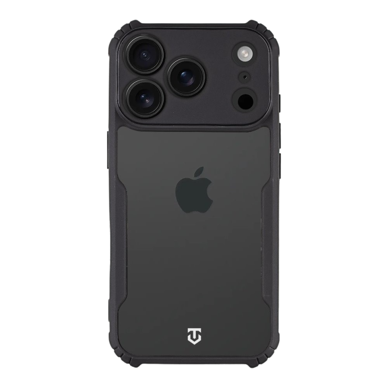 Tactical Quantum Stealth Kryt pro Apple iPhone 18 Pro Clear/Black