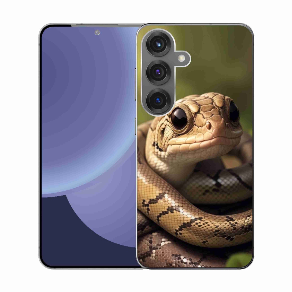 Gelový kryt mmCase na Samsung Galaxy S25 - had 1