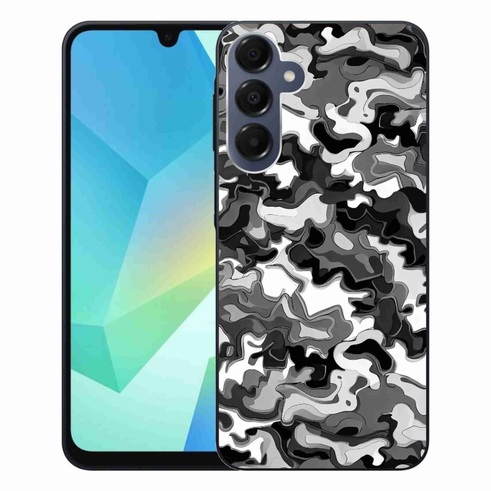 Gelový kryt mmCase na Samsung Galaxy A16 4G/5G - maskáčový vzor 3