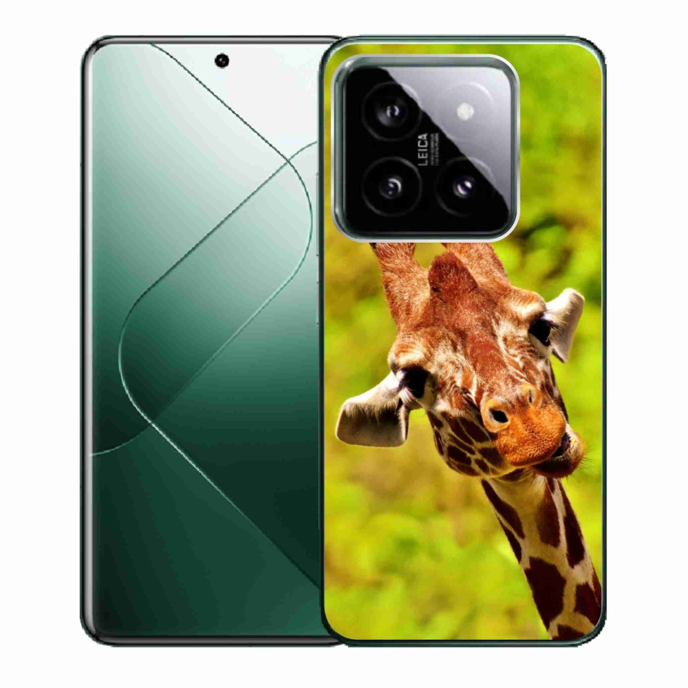 Gelový kryt mmCase na Xiaomi 14 - žirafa
