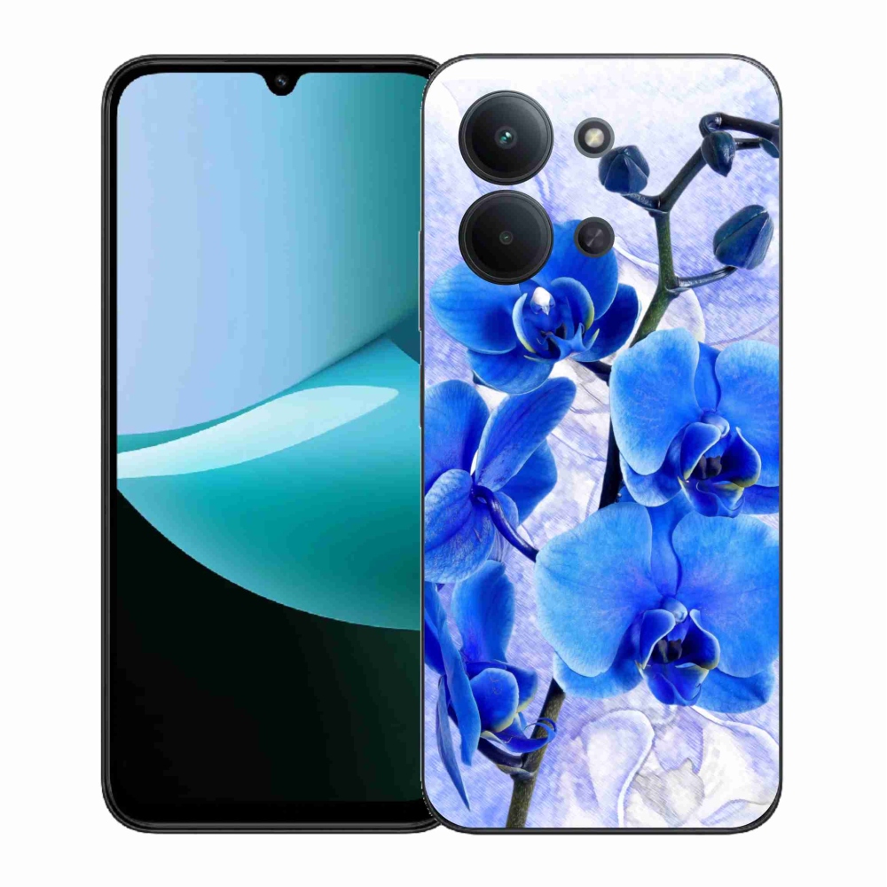 Gelový kryt mmCase na Xiaomi Redmi 15C 4G (171mm)/Poco C85 4G (171mm) - modré květy