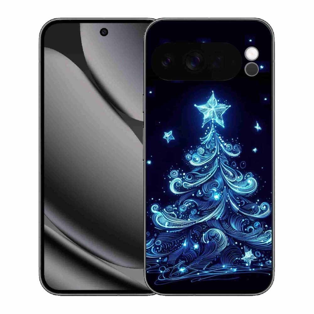 Gelový kryt mmCase na Google Pixel 10 Pro XL - neonový vánoční stromek 4