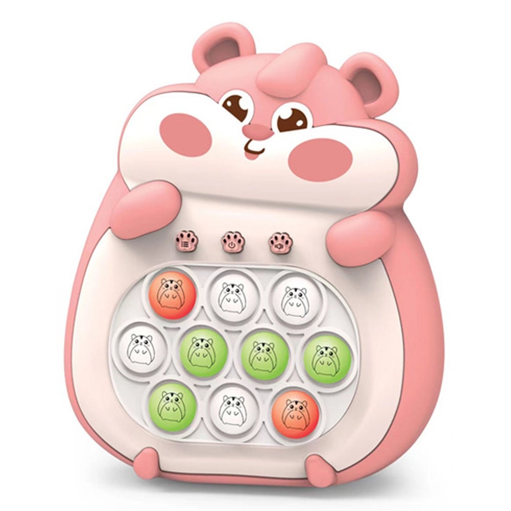 Elektronická reakční hra s bublinkovým panelem pro děti – růžová