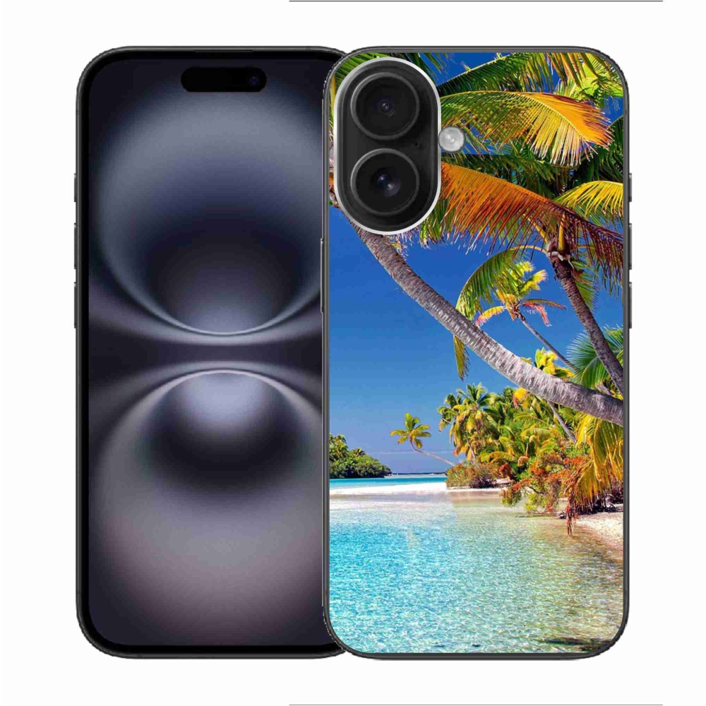 Gelový obal mmCase na iPhone 16 - mořská pláž