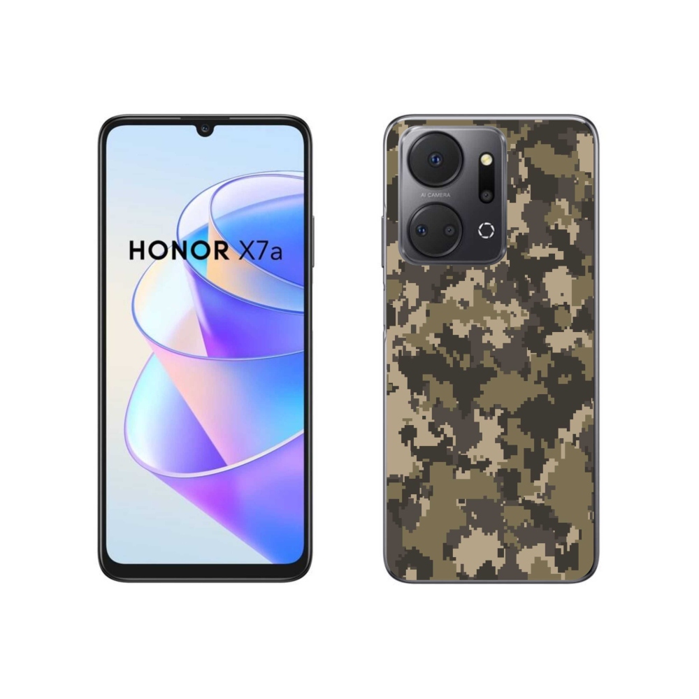 Gelový kryt mmCase na Honor X7a - maskáčový vzor 12