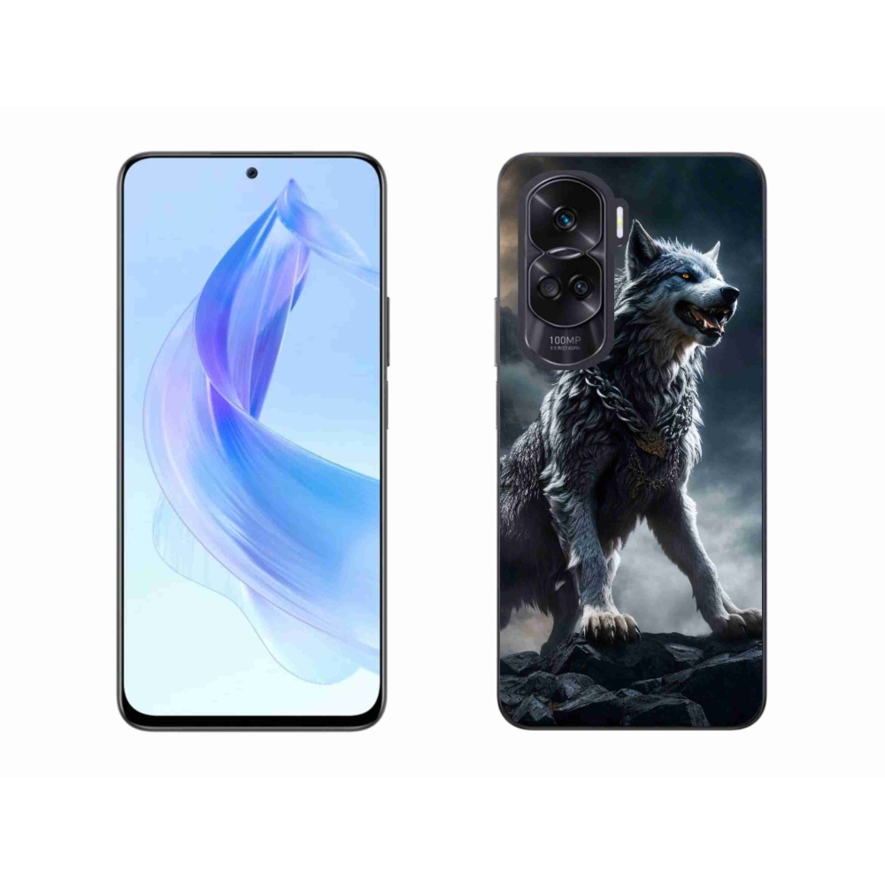 Gelový kryt mmCase na Honor 90 Lite - vlk 1