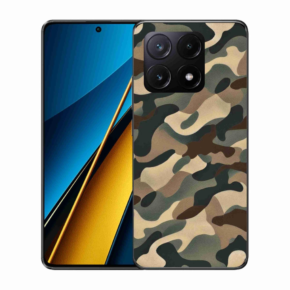 Gelový kryt mmCase na Xiaomi Poco X6 Pro 5G - maskáčový vzor 11