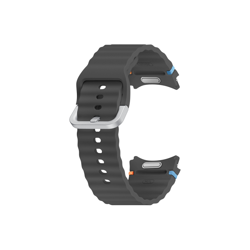 ET-SNL31LBE Samsung Galaxy Watch 4/5/6/7 Sportovní Řemínek 20mm M/L Dark Gray