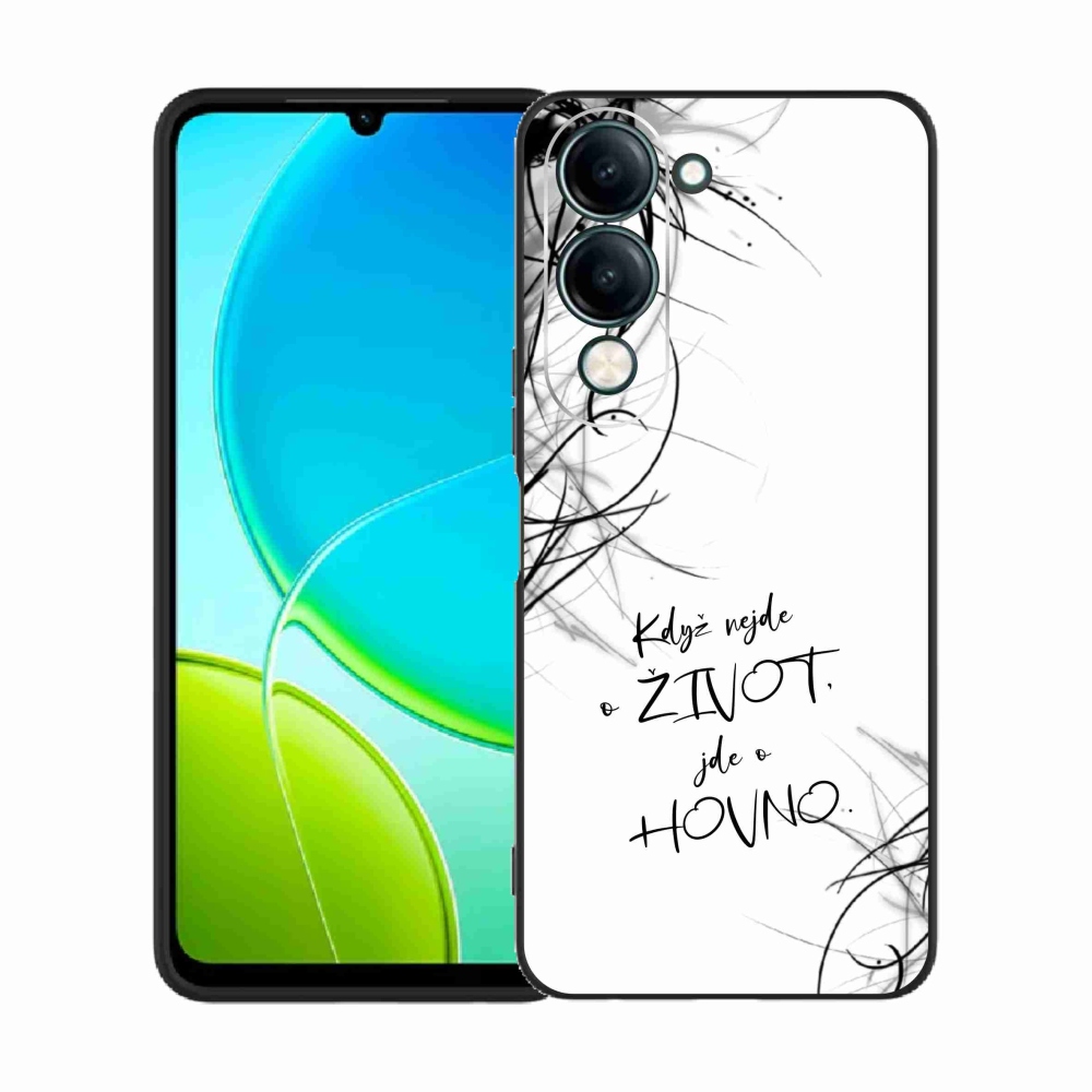 Gelový kryt mmCase na Vivo Y29s 5G - vtipný text 16 bílé pozadí