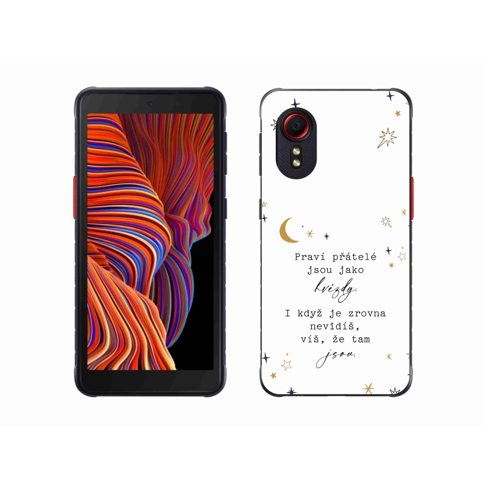 Gelový kryt mmCase na Samsung Galaxy Xcover 5 - citát 6 bílé pozadí