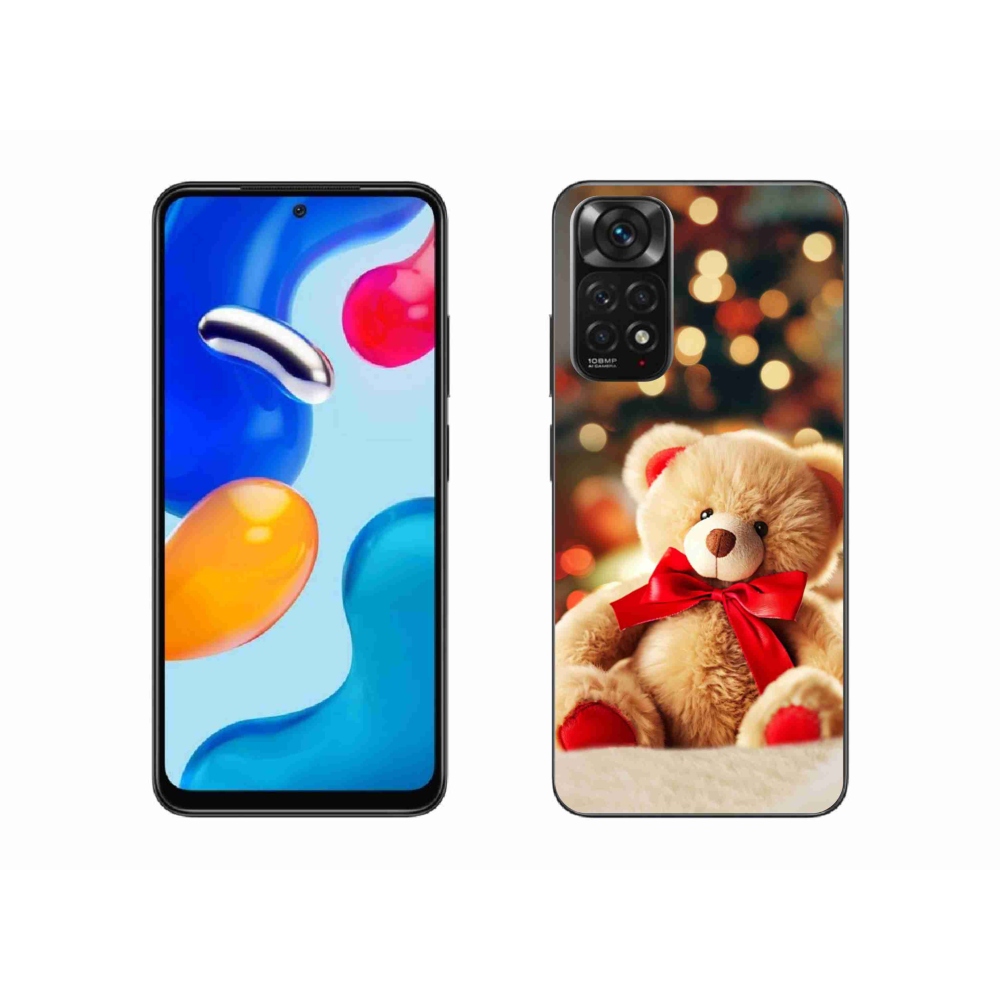Gelový kryt mmCase na Xiaomi Redmi Note 11 4G - plyšový medvídek