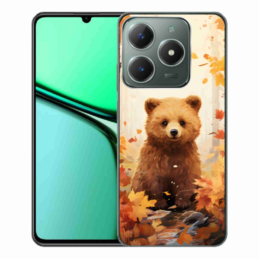 Gelový kryt mmCase na Realme C61 - medvěd v lese