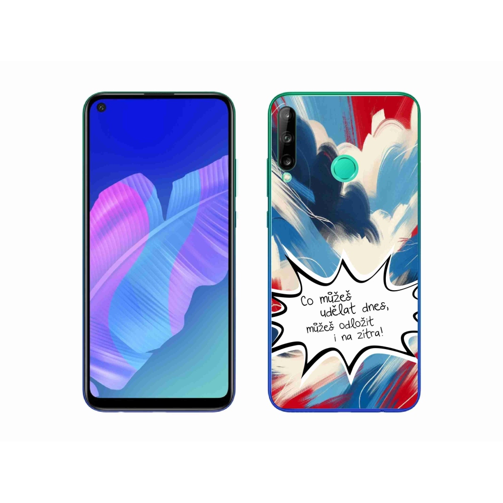 Gelový kryt mmCase na Huawei P40 Lite E - vtipný text 9 bílé pozadí