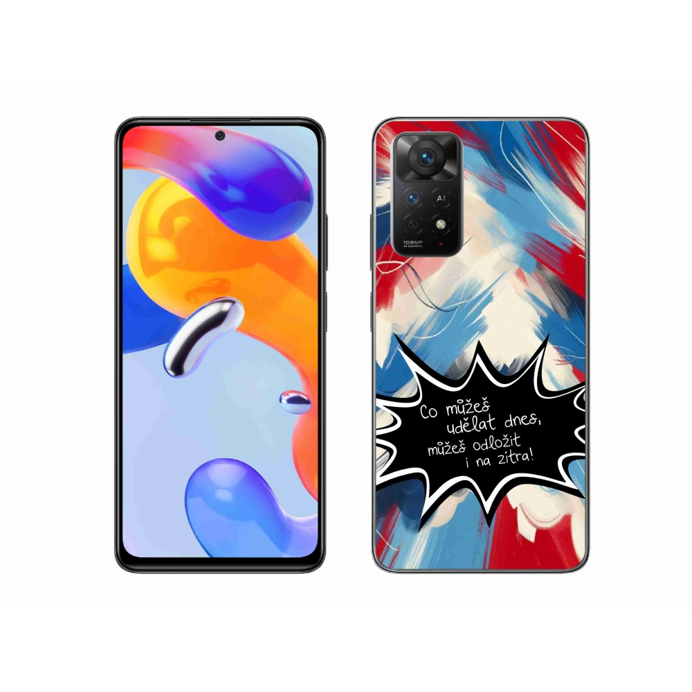Gelový kryt mmCase na Xiaomi Redmi Note 11 Pro 4G/5G - vtipný text 9 černé pozadí