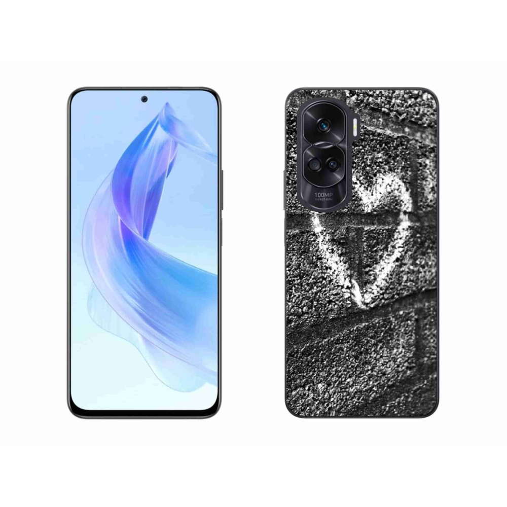 Gelový kryt mmCase na Honor 90 Lite - srdce na zdi