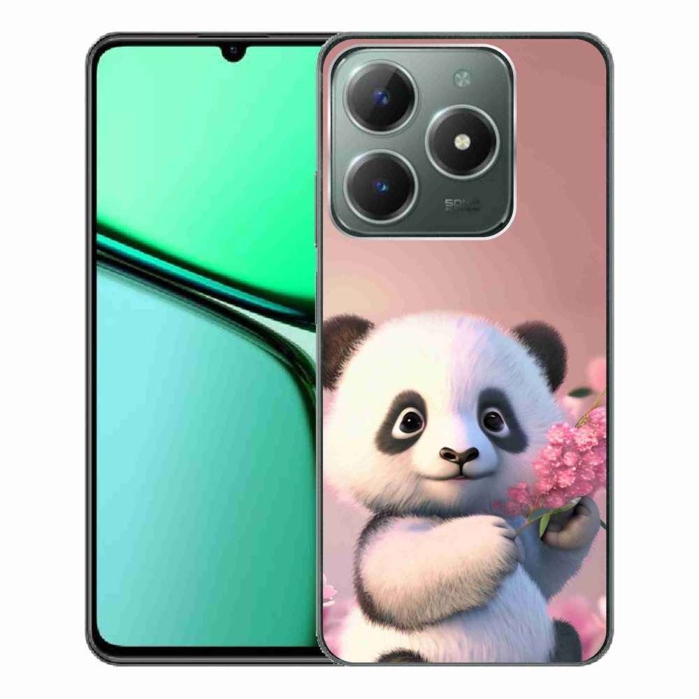 Gelový kryt mmCase na Realme C61 - roztomilá panda