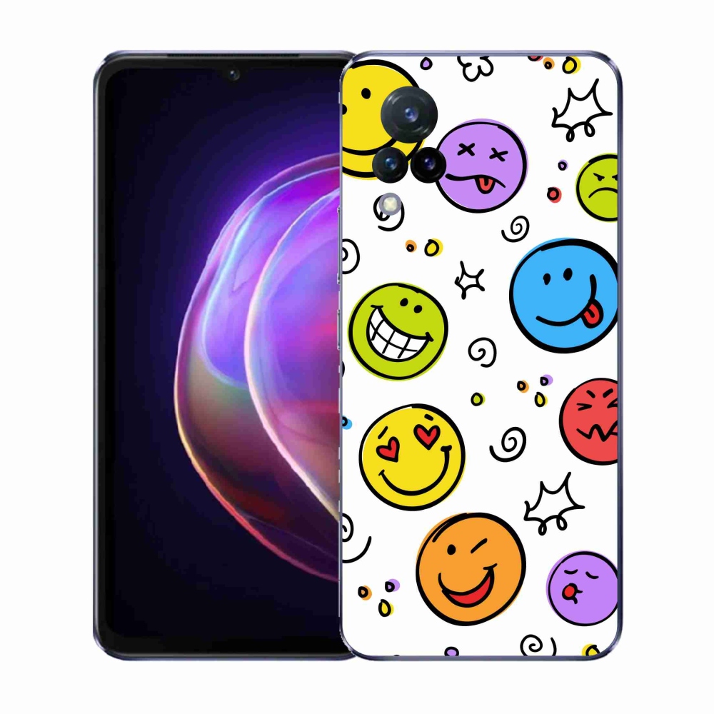 Gelový kryt mmCase na Vivo V21 4G/5G - smajlíci