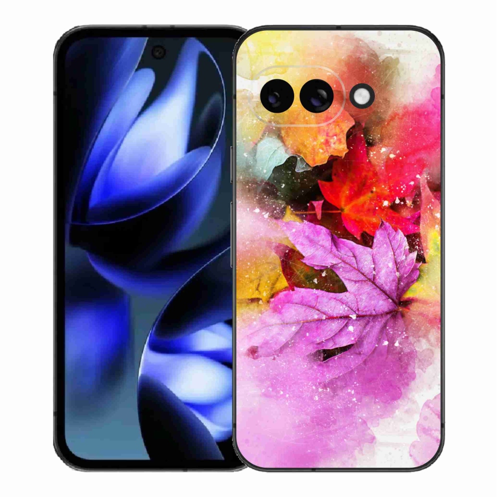 Gelový kryt mmCase na Google Pixel 9a - barevné listy