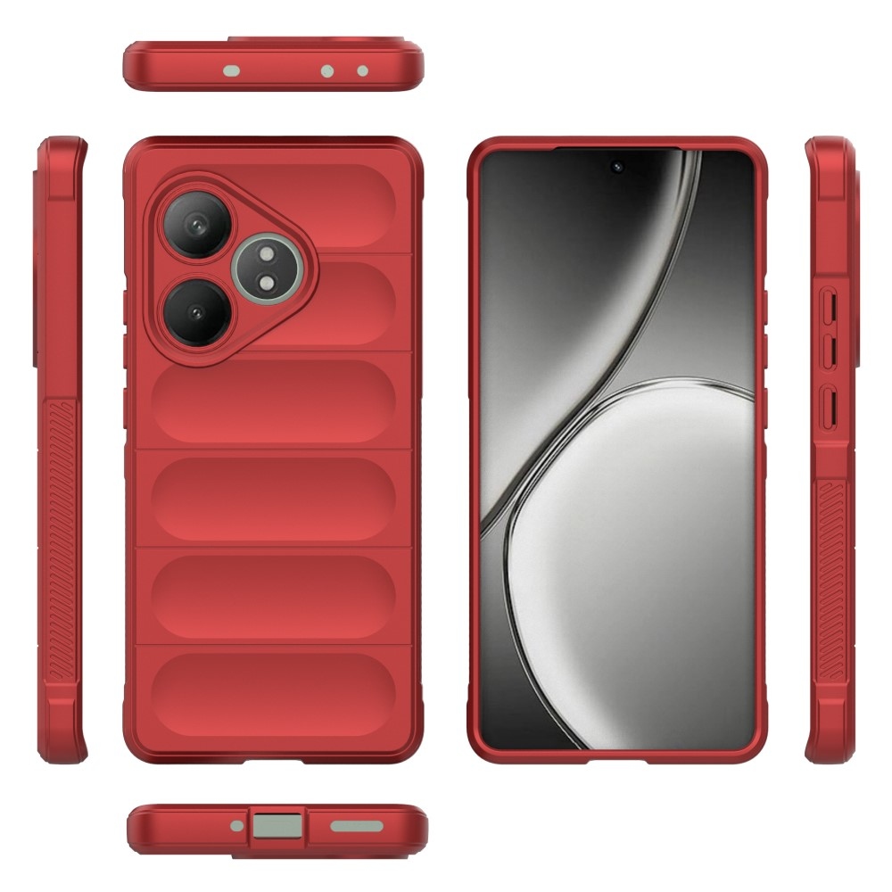Rugg odolný gelový obal na Realme GT 6 5G/ GT 6T 5G - červený