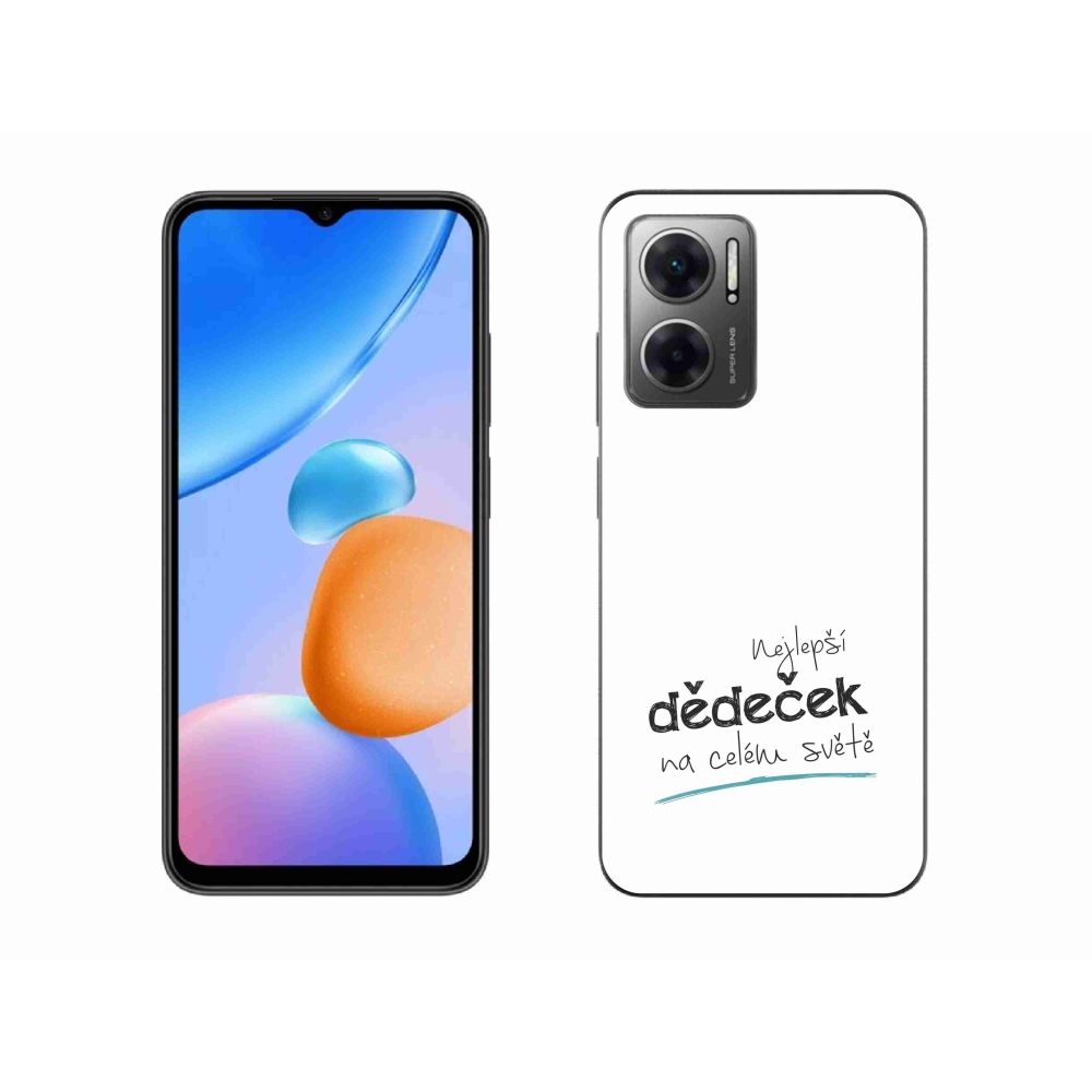 Gelový kryt mmCase na Xiaomi Redmi 10 5G - nejlepší dědeček 3 bílé pozadí