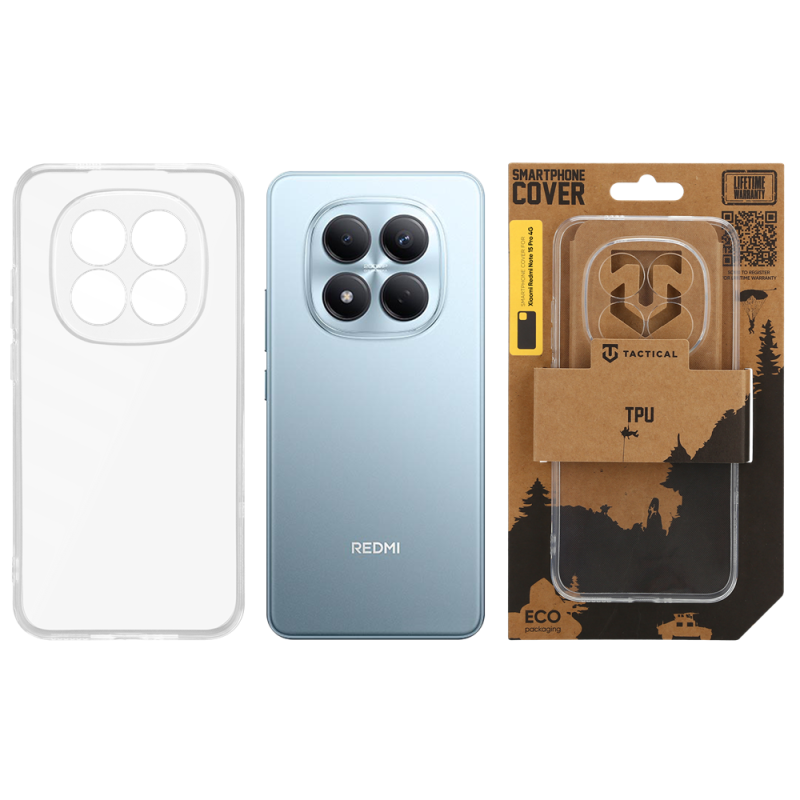 Tactical TPU Kryt pro Xiaomi Redmi Note 15 Pro 4G Transparent