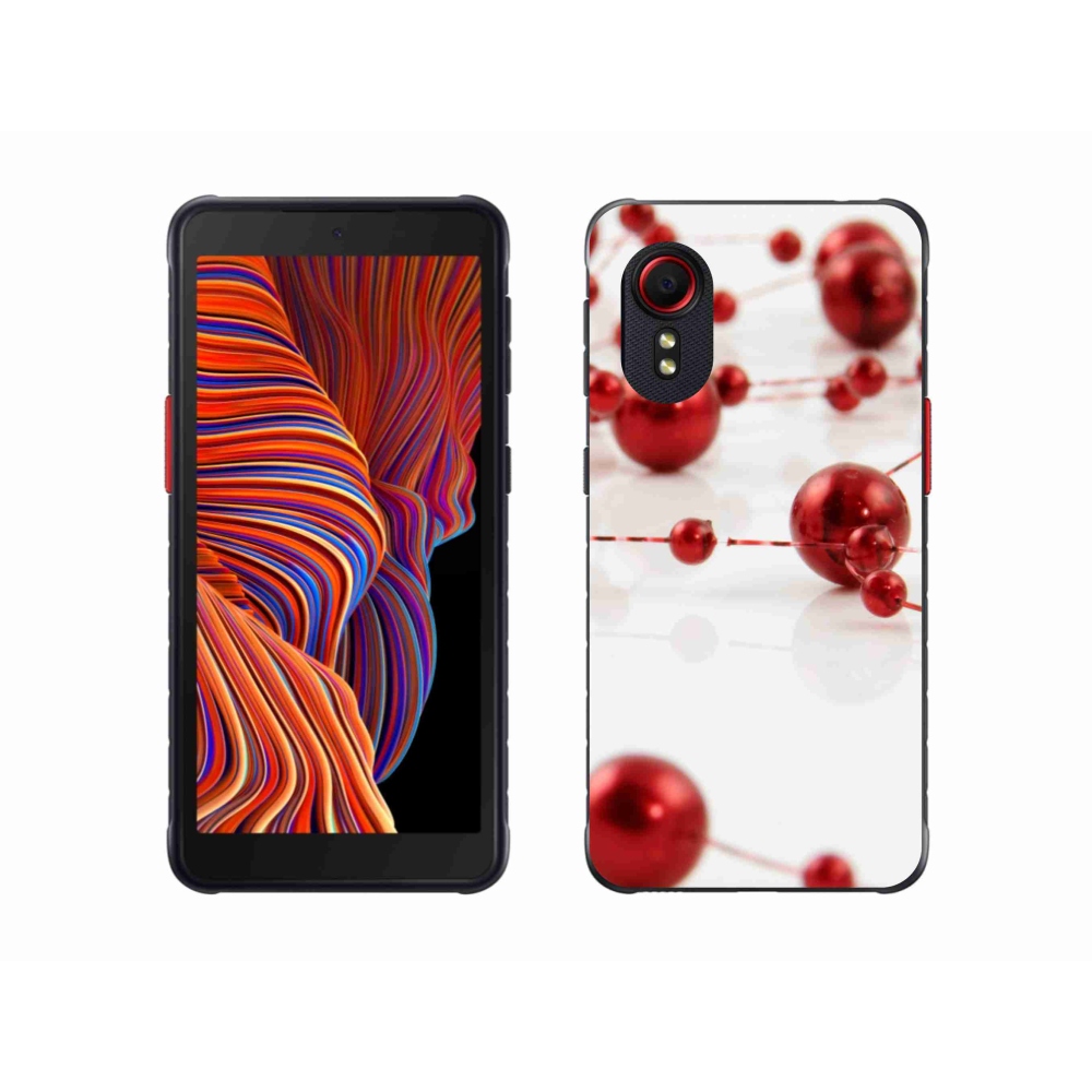 Gelový kryt mmCase na Samsung Galaxy Xcover 5 - vánoční řetěz