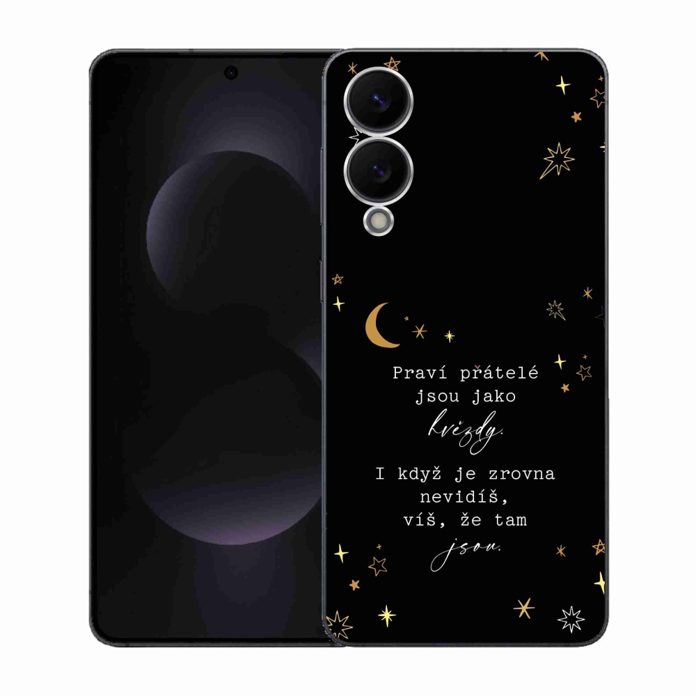 Gelový kryt mmCase na Samsung Galaxy S25 Edge - citát 6 černé pozadí