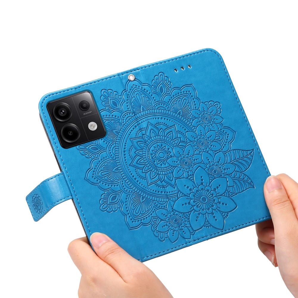 Mandala knížkové pouzdro na Xiaomi Redmi Note 13 Pro 5G/Poco X6 5G - modré