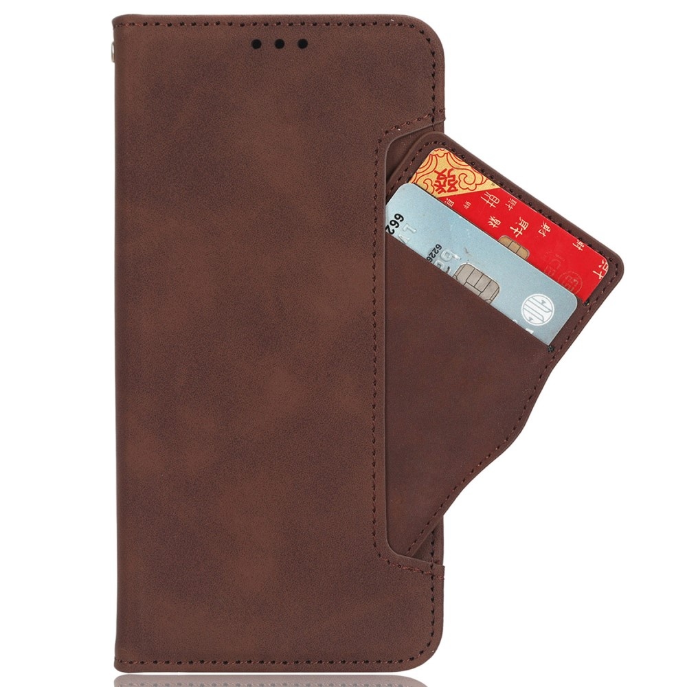 Cards knížkové pouzdro na Xiaomi Redmi Note 14S/Note 13 Pro 4G/Poco M6 Pro - hnědé