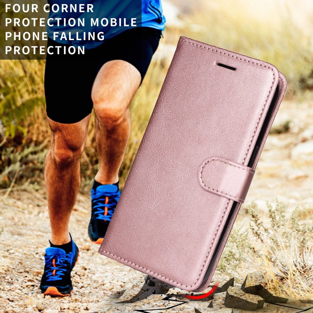 Wallet knížkové pouzdro na Xiaomi Redmi A5 (173.45x79.35x8.45mm) - růžovozlaté