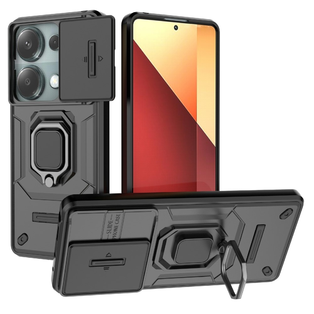 Lens odolný kryt na Xiaomi Redmi Note 14S - černý