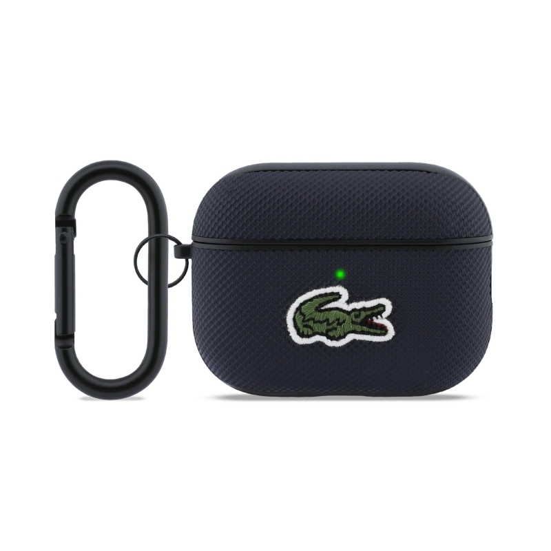 Lacoste Petit Pique Croc Logo Patch Pouzdro pro AirPods Pro 3 Blue